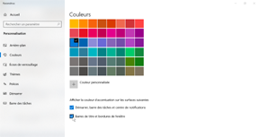 l'option est accessible l'option est accessible