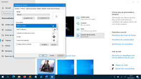 boîte de dialogue des curseurs boîte de dialogue des curseurs